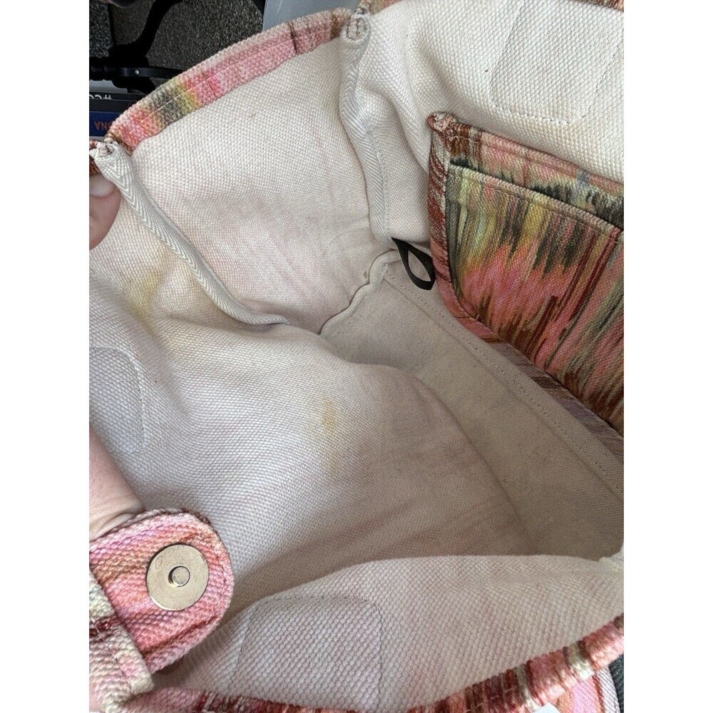 Vince Blue and Pink Tote Bag - Picture 6 of 11
